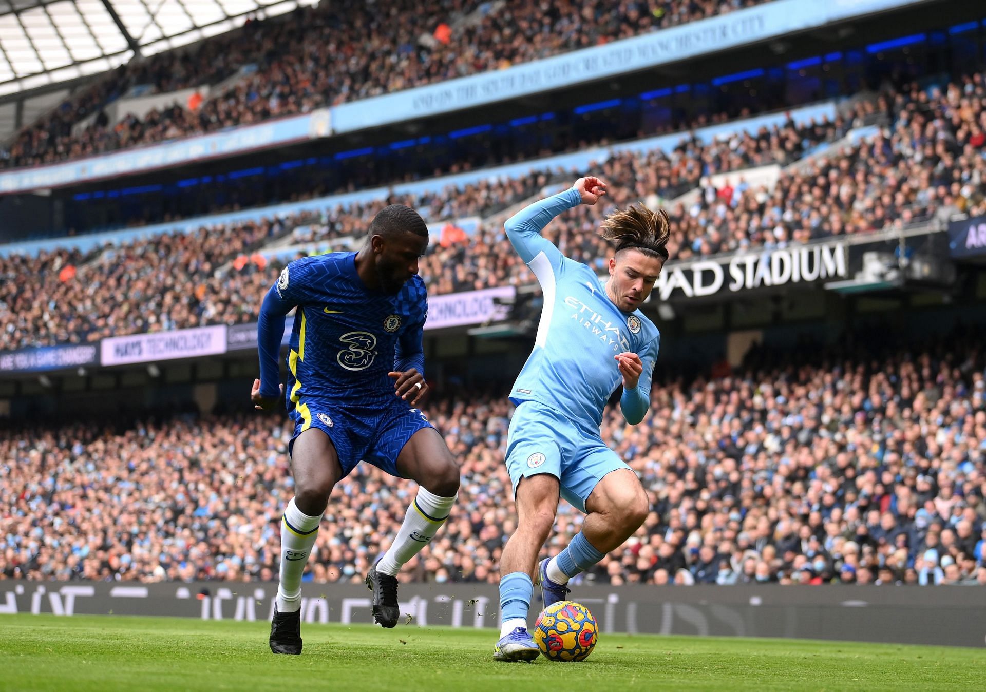 Rudiger in action for the Blues